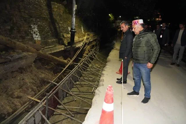 सीएम ने किया अंडरग्राउंड यूटिलिटी डक्ट के निर्माण कार्य का निरीक्षण