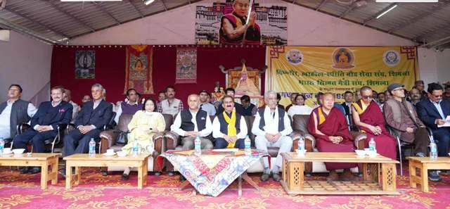 संभोटा तिब्बती स्कूल में बुद्ध जयंती समारोह में शामिल हुए मुख्यमंत्री