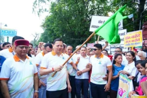 सीएम धामी ने 'रन फॉर योगा' में किया प्रतिभाग
