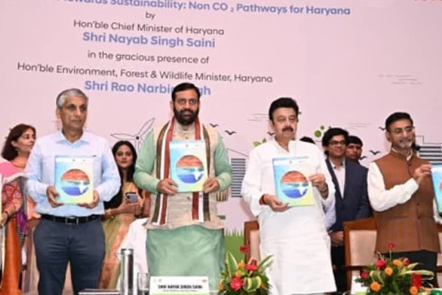 सीएम नायब सिंह सैनी ने किया नॉन-CO2 पाथवे रिपोर्ट 2025-26 का विमोचन