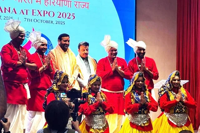 वर्ल्ड एक्सपो-2025 में सीएम सैनी बोले – भारत के विकास में हरियाणा की अहम भूमिका