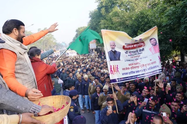 अटल जयंती पर हरियाणा पुलिस की जनसेवा दौड़, सीएम सैनी हुए शामिल