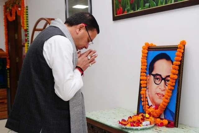 बाबा साहेब को नमन मुख्यमंत्री धामी ने कहा—शिक्षा और समानता के प्रेरणास्रोत