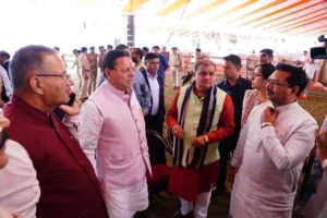 जसवंत ग्राउंड से डाट काली मंदिर तक सीएम धामी ने लिया तैयारियों का जायजा