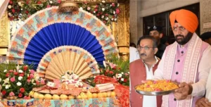डेरा राधा स्वामी सत्संग में मुख्यमंत्री ने लिया आशीर्वाद, सामाजिक विषयों पर हुई चर्चा