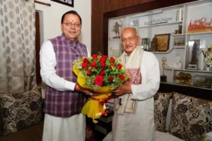 पद्म भूषण से सम्मानित होने पर भगत सिंह कोश्यारी को मुख्यमंत्री की शुभकामनाएं