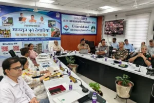 राज्य आपातकालीन परिचालन केंद्र में मॉक ड्रिल की तैयारियों की व्यापक समीक्षा