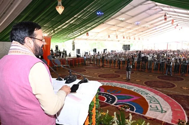 मूर्ति प्राण प्रतिष्ठा समारोह में CM ने संस्कार और समरसता का दिया संदेश