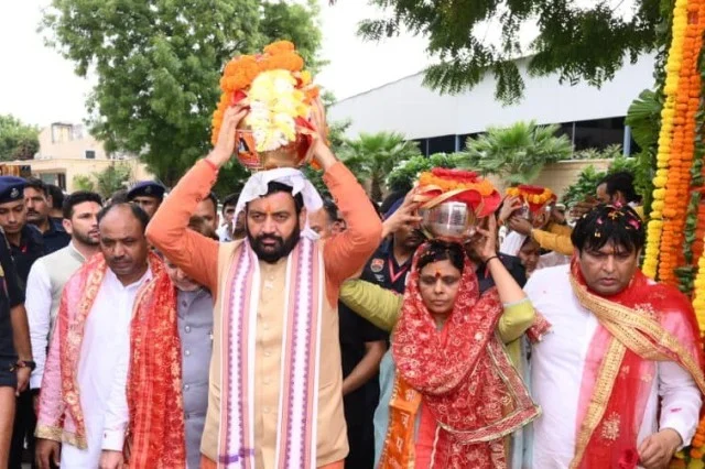 गुरु रविदास की कलश यात्रा राष्ट्रीय एकता का जन आंदोलन मुख्यमंत्री