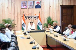 गौलापार में बन रहे क्रीड़ा विश्वविद्यालय के निर्माण कार्यों की मुख्यमंत्री ने ली जानकारी