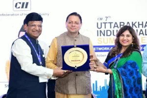 7वें CII उत्तराखंड इंडस्ट्रियल समिट एंड एक्सपो-2026 में शामिल हुए धामी